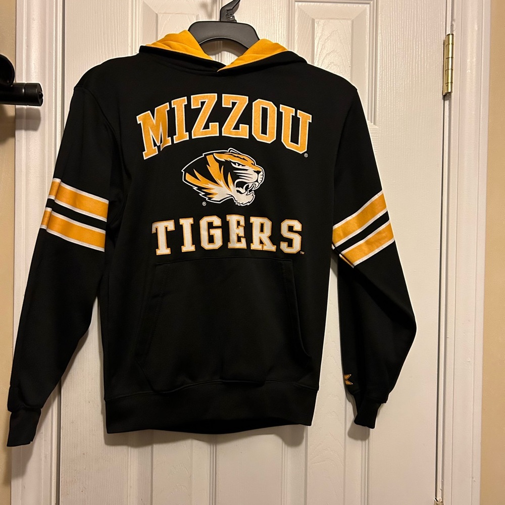 Youth👦🏻👧🏻Mussou Tiger🐯Colosseum Stripes On Sleeves Hoodie Sz (8-10) S